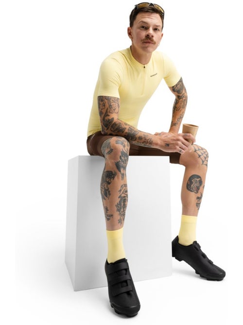 Maglia da ciclismo gravel mezza zip da uomo ciclismo uomo gm5 terraquest - Kiabi