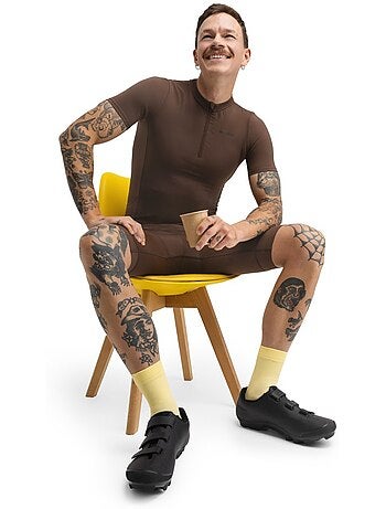 Maglia da ciclismo gravel mezza zip da uomo ciclismo uomo gm5 terraquest