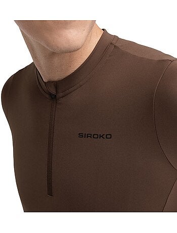 Maglia da ciclismo gravel mezza zip da uomo ciclismo uomo gm5 terraquest