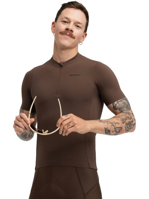 Maglia da ciclismo gravel mezza zip da uomo ciclismo uomo gm5 terraquest - Kiabi