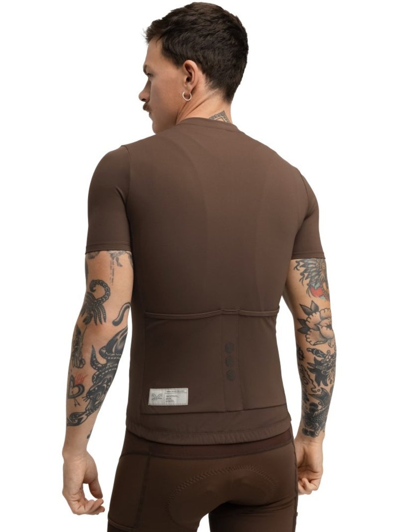 Maglia da ciclismo gravel mezza zip da uomo ciclismo uomo gm5 terraquest Marrone - Kiabi
