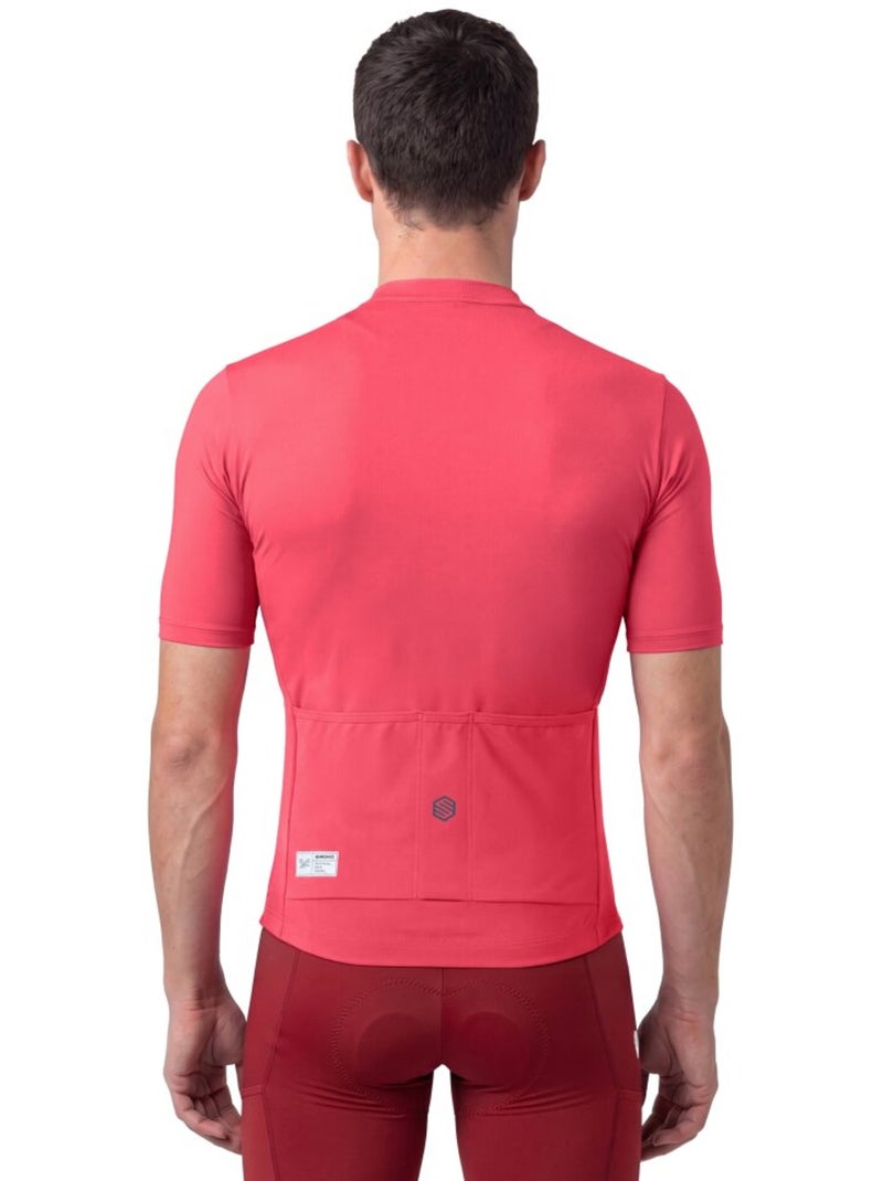 Maglia da ciclismo gravel mezza zip da uomo ciclismo uomo gm5 terraquest Rosso - Kiabi