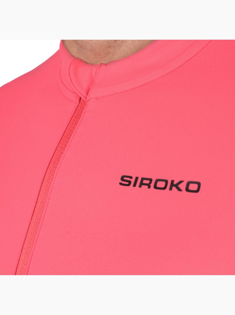 Maglia da ciclismo gravel mezza zip da uomo ciclismo uomo gm5 terraquest Rosso - Kiabi