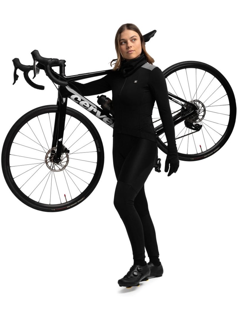 Maglia da ciclismo termica da donna ciclismo donna srx m4 selva negra Nero - Kiabi