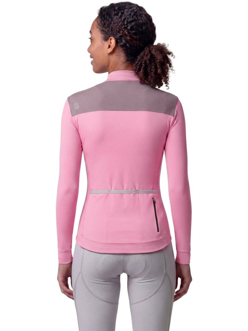 Maglia da ciclismo termica da donna ciclismo donna srx m4-w fedaia Rosa - Kiabi