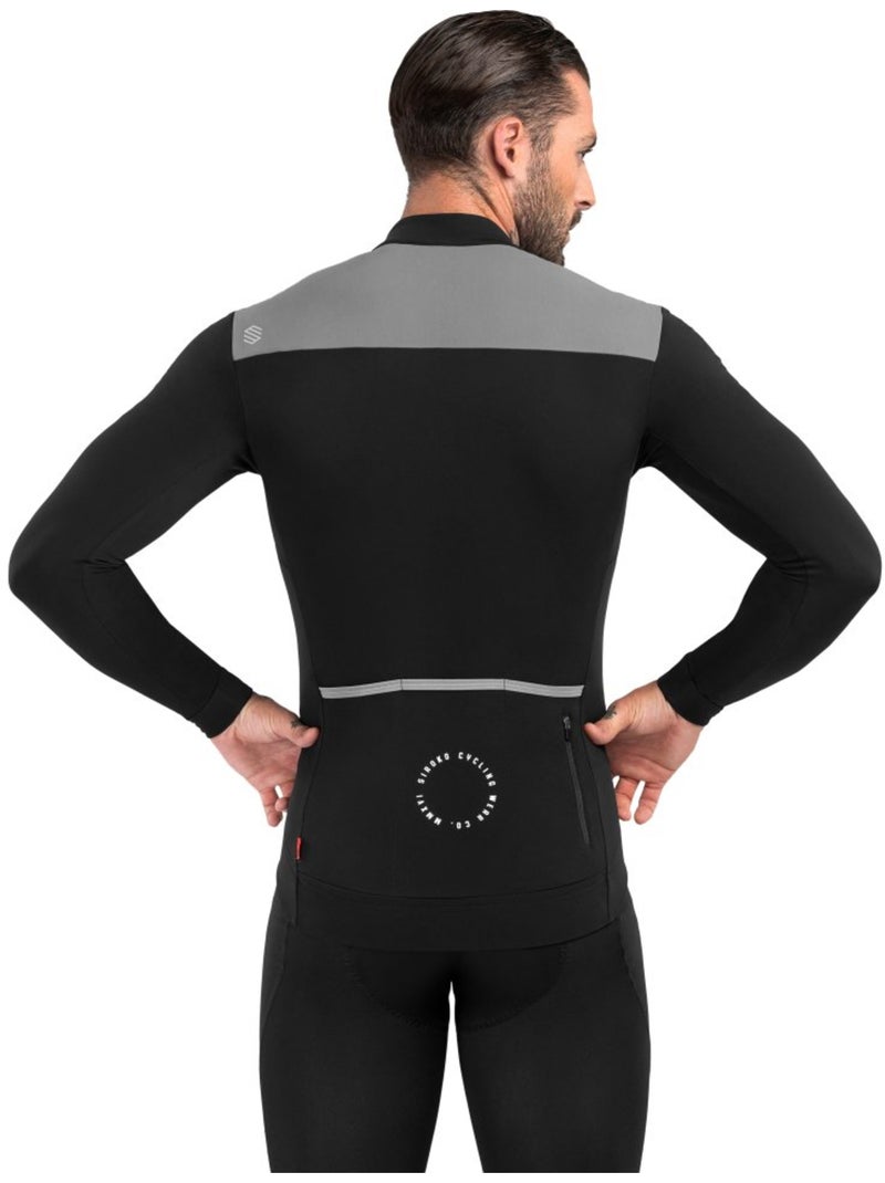 Maglia da ciclismo termica da uomo ciclismo uomo srx m4 fleet moss Nero - Kiabi