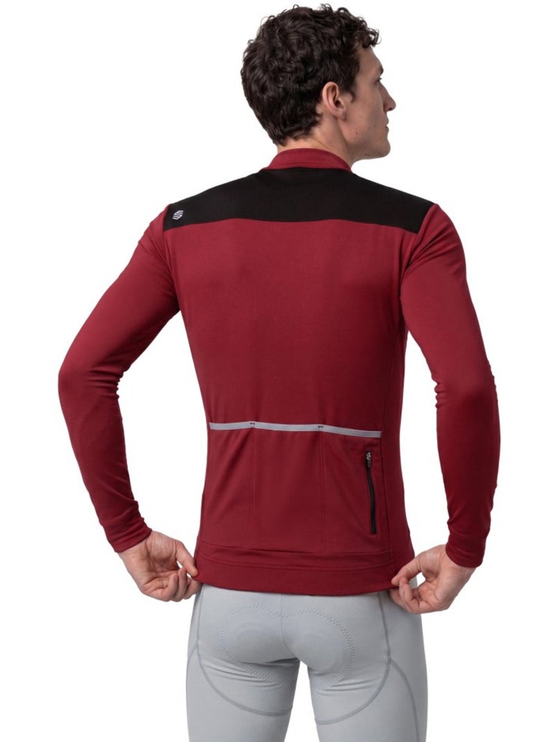 Maglia da ciclismo termica da uomo ciclismo uomo srx m4 grupetto Rosso - Kiabi