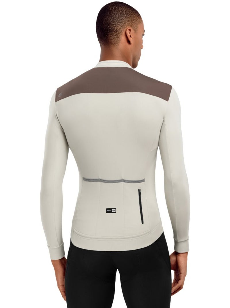 Maglia da ciclismo termica da uomo ciclismo uomo srx m4 sandhill Beige - Kiabi