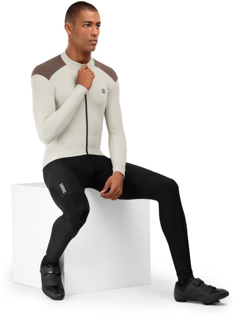 Maglia da ciclismo termica da uomo ciclismo uomo srx m4 sandhill Beige - Kiabi