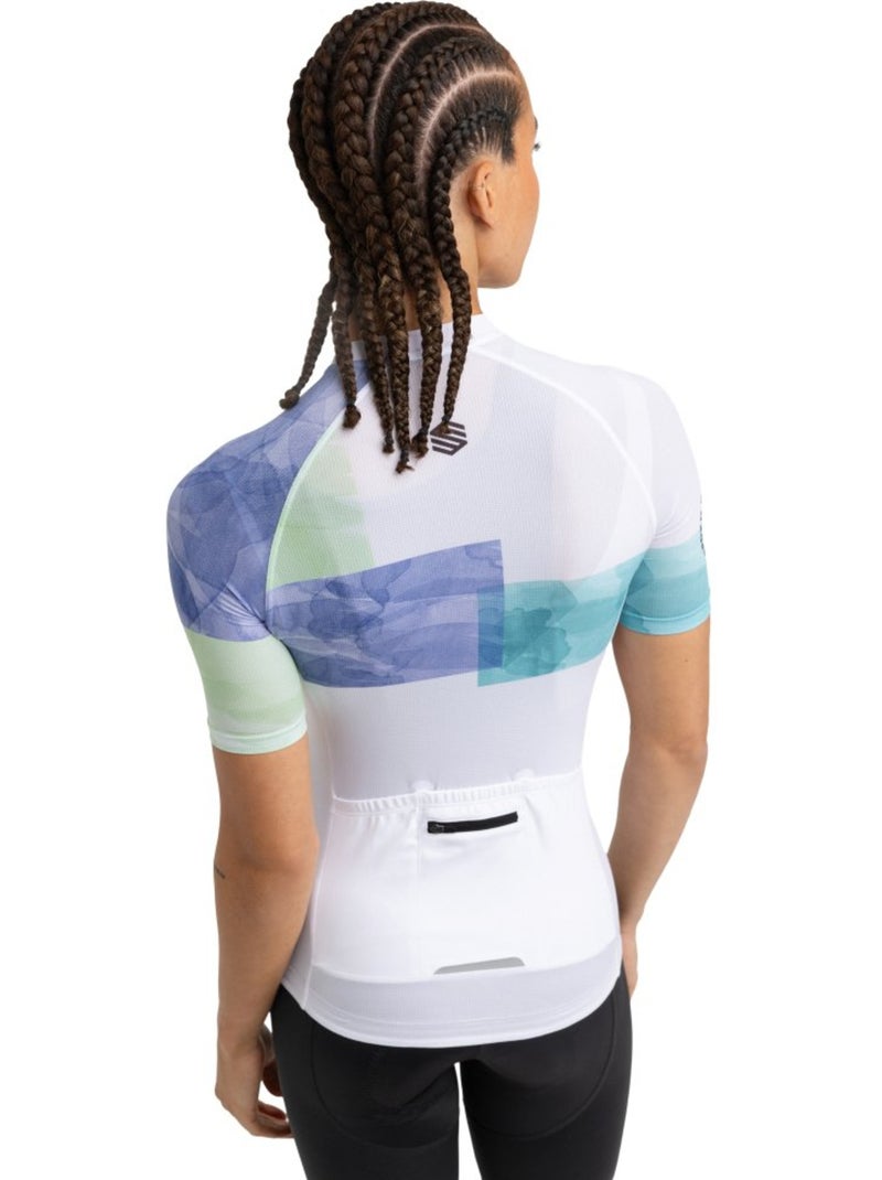 Maglia da ciclismo ultraleggera da donna ciclismo donna m3 eclat Bianco - Kiabi