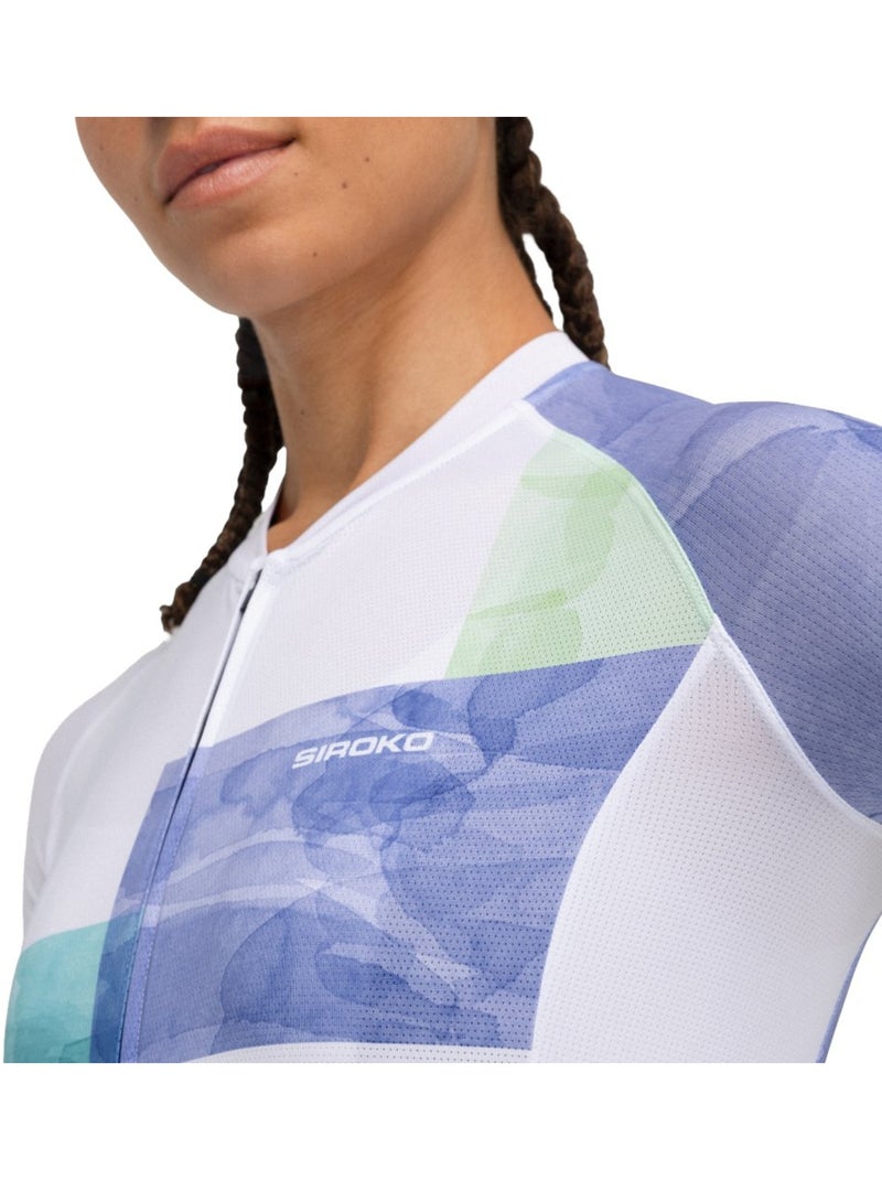 Maglia da ciclismo ultraleggera da donna ciclismo donna m3 eclat Bianco - Kiabi