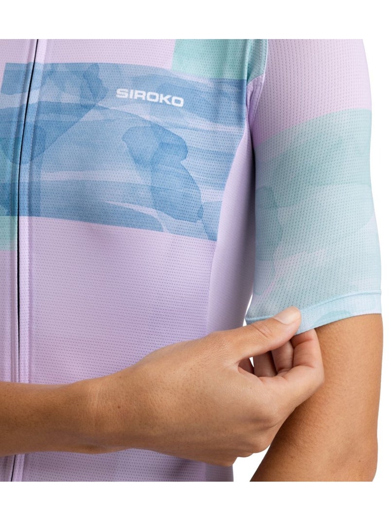Maglia da ciclismo ultraleggera da donna ciclismo donna m3 radiant Viola - Kiabi