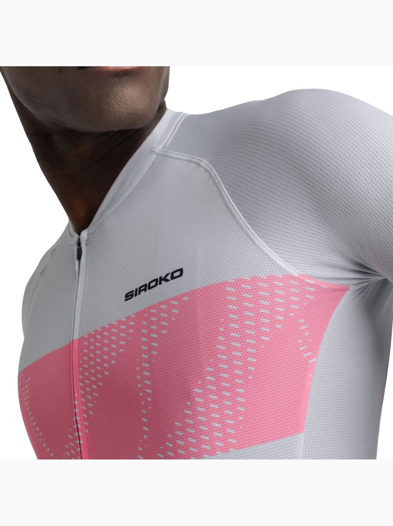 Maglia da ciclismo ultraleggera da uomo ciclismo uomo m3 cadence Bianco Grigio - Kiabi