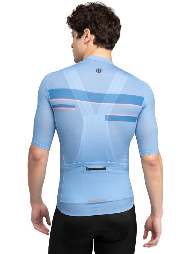 Maglia da ciclismo ultraleggera da uomo ciclismo uomo m3 vista Blu - Kiabi