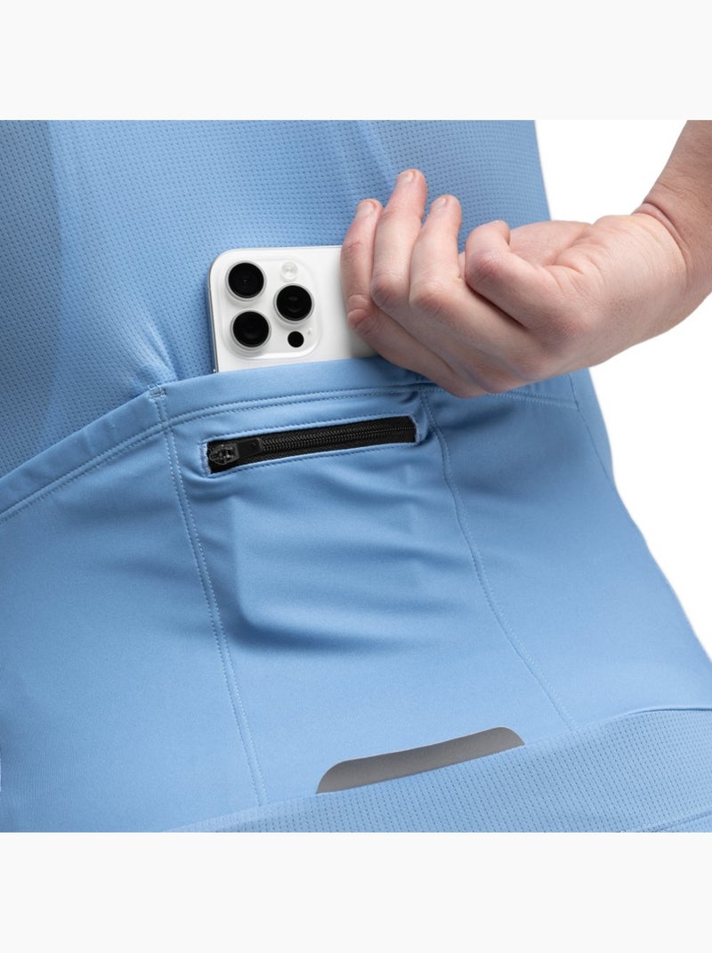 Maglia da ciclismo ultraleggera da uomo ciclismo uomo m3 vista Blu - Kiabi