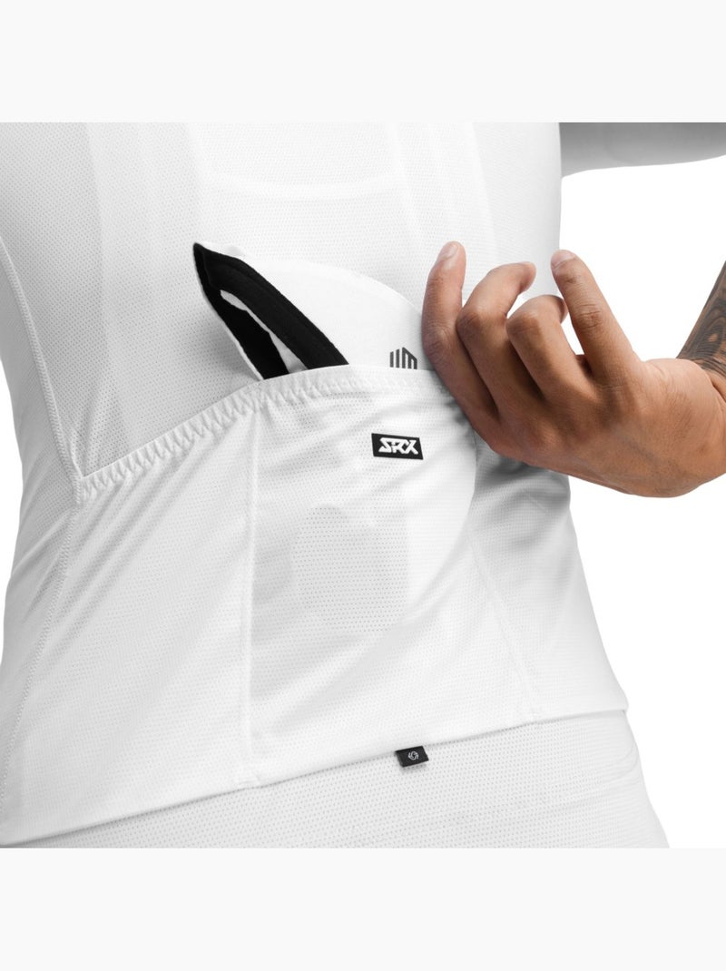 Maglia da ciclismo ultraleggera da uomo ciclismo uomo srx ardiden Bianco - Kiabi