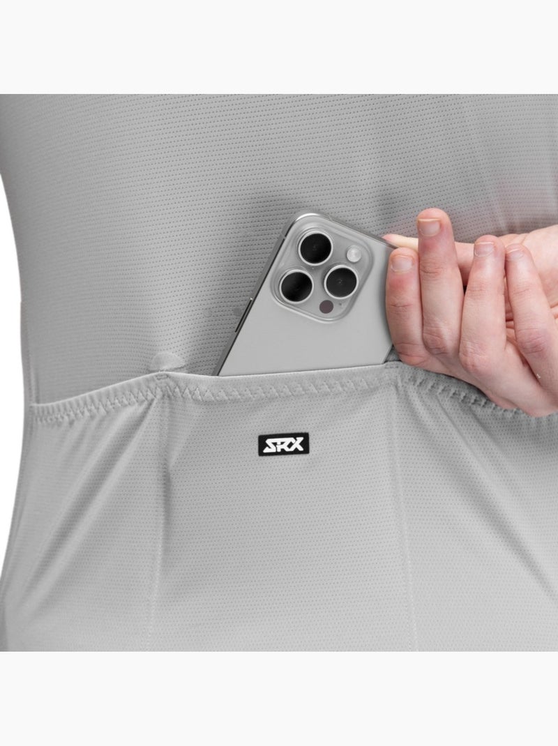 Maglia da ciclismo ultraleggera da uomo ciclismo uomo srx climb Beige grigio - Kiabi