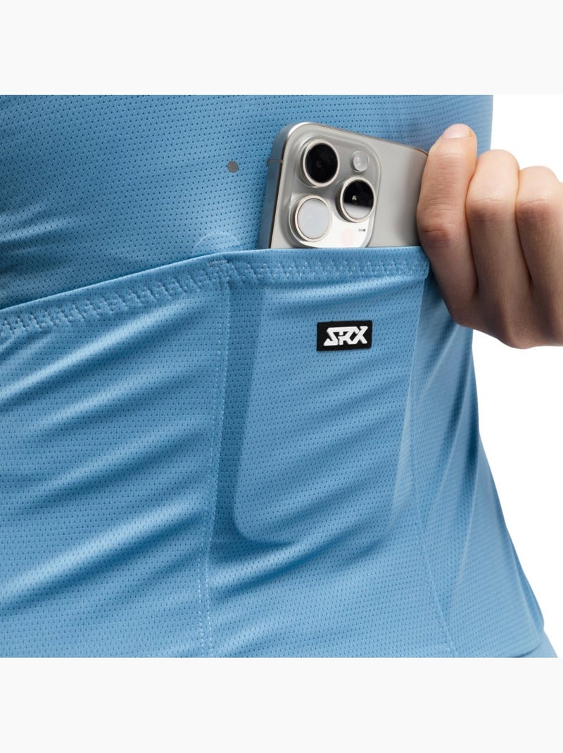 Maglia da ciclismo ultraleggera donna ciclismo donna srx baldy-w Blu - Kiabi