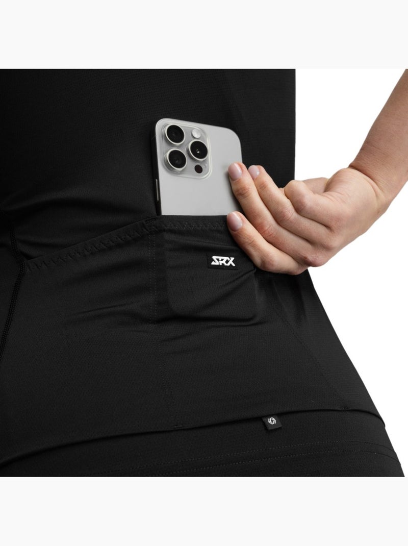 Maglia da ciclismo ultraleggera donna ciclismo donna srx lysá Nero - Kiabi