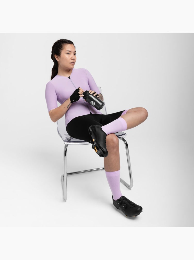 Maglia da ciclismo ultraleggera donna ciclismo donna srx nébula Malva - Kiabi