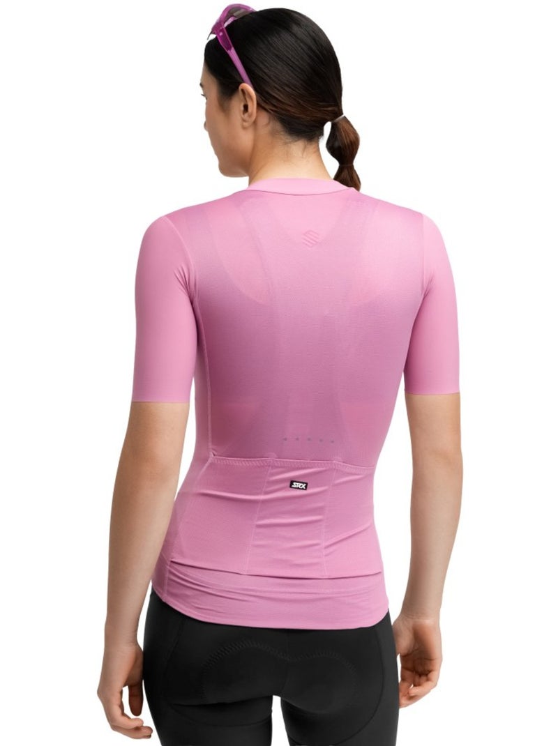 Maglia da ciclismo ultraleggera donna ciclismo donna srx silvretta-w Rosa - Kiabi