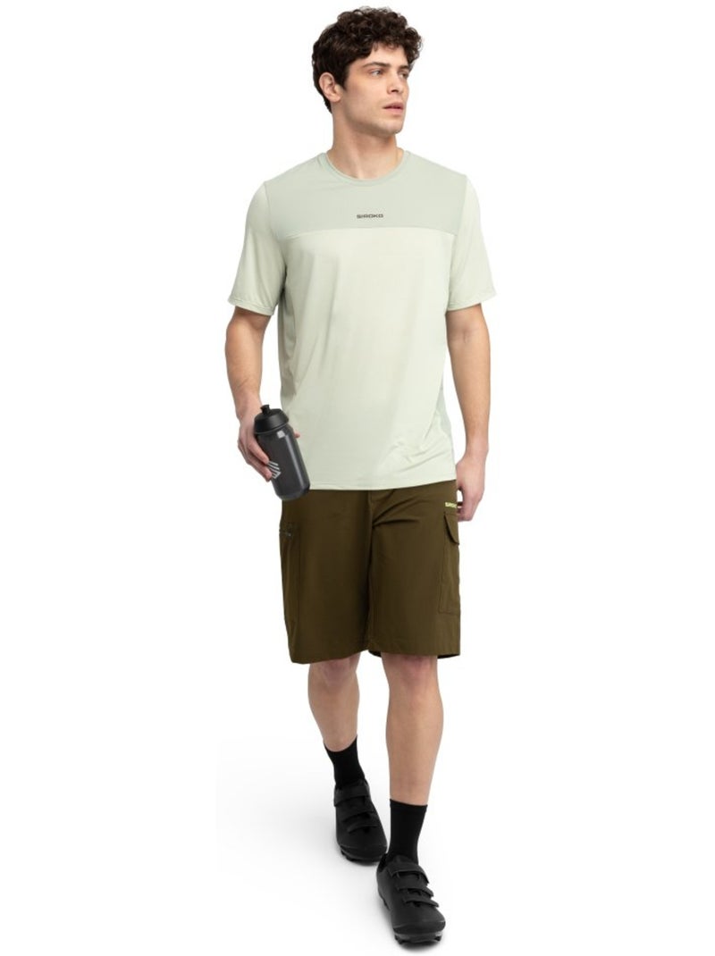 Maglia da mtb a maniche corte uomo ciclismo uomo mtb berm matcha Verde - Kiabi