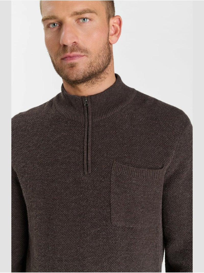 Maglia favo Marrone - Kiabi