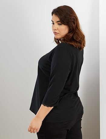 Maglia finitura pizzo - Kiabi