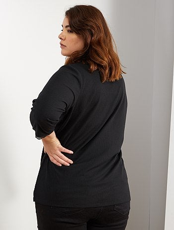 Maglia finitura pizzo - Kiabi