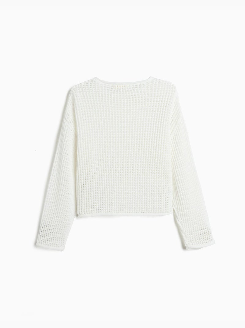 Maglia in crochet, MO Fashion Bianco - Kiabi