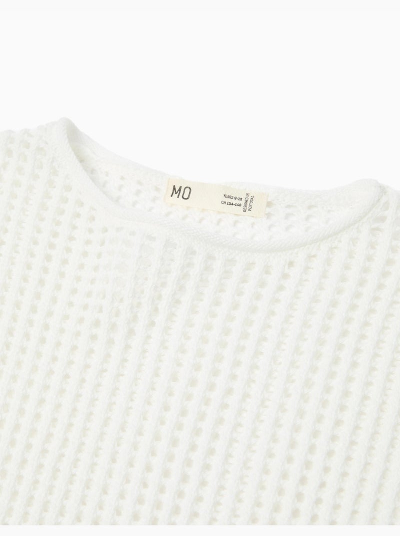 Maglia in crochet, MO Fashion Bianco - Kiabi