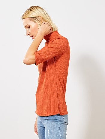 Maglia in maglia fluida a coste - Kiabi