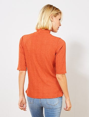 Maglia in maglia fluida a coste - Kiabi