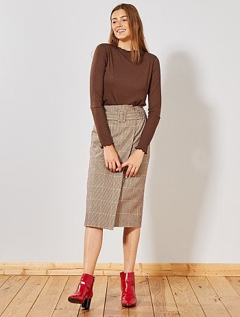 Maglia in maglia fluida a coste - Kiabi