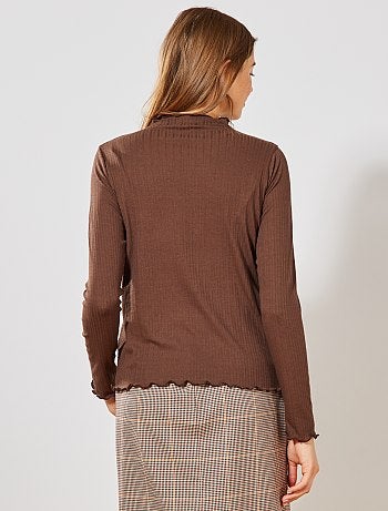 Maglia in maglia fluida a coste - Kiabi