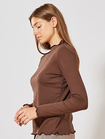 Maglia in maglia fluida a coste - Kiabi