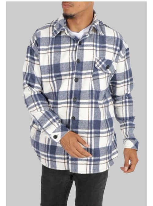 Maglia in pile a quadri Kebello - Kiabi