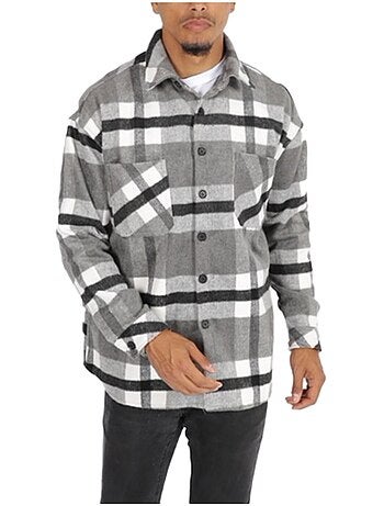 Maglia in pile a quadri Kebello