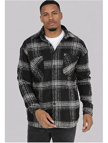 Maglia in pile a quadri Kebello