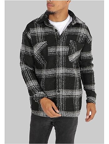 Maglia in pile a quadri Kebello