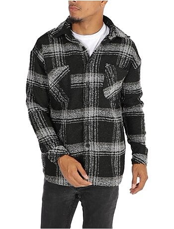 Maglia in pile a quadri Kebello