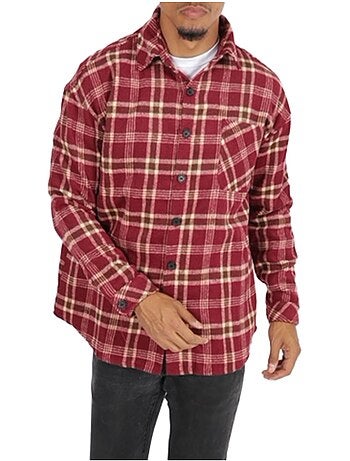 Maglia in pile a quadri Kebello