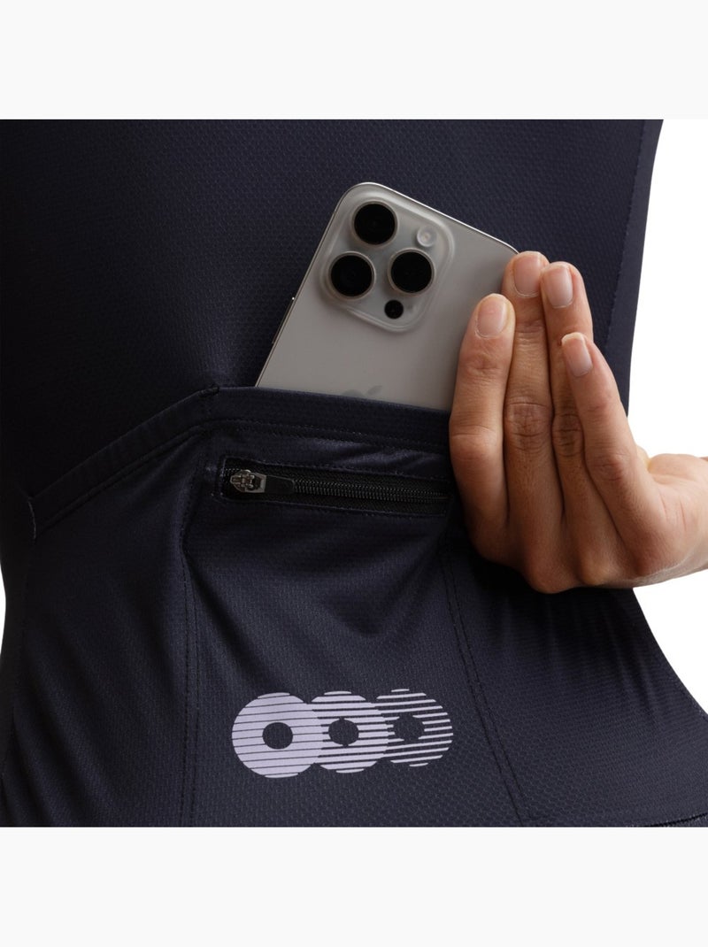 Maglia in rete da ciclismo a maniche corte da donna ciclismo donna m8 route Nero - Kiabi