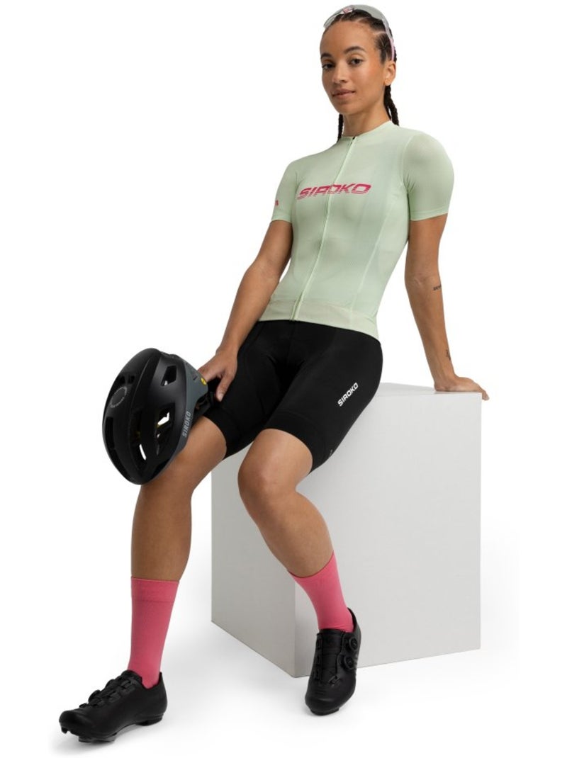 Maglia in rete da ciclismo a maniche corte da donna ciclismo donna m8 syntony Verde - Kiabi