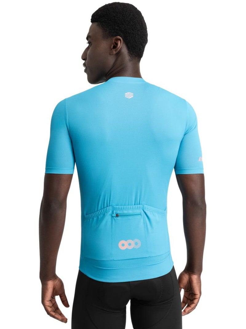 Maglia in rete da ciclismo a maniche corte da uomo ciclismo uomo m8 environs Blu chiaro - Kiabi