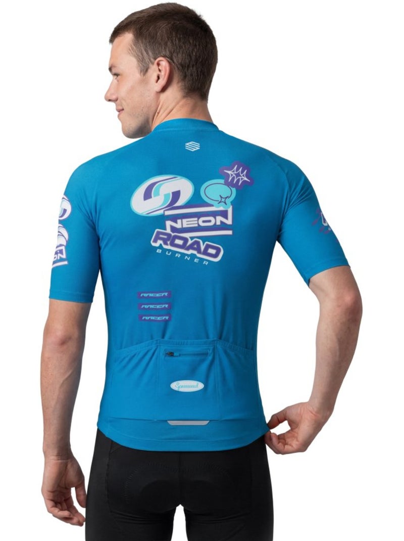 Maglia in rete da ciclismo a maniche corte da uomo ciclismo uomo m8 nrc Blu - Kiabi