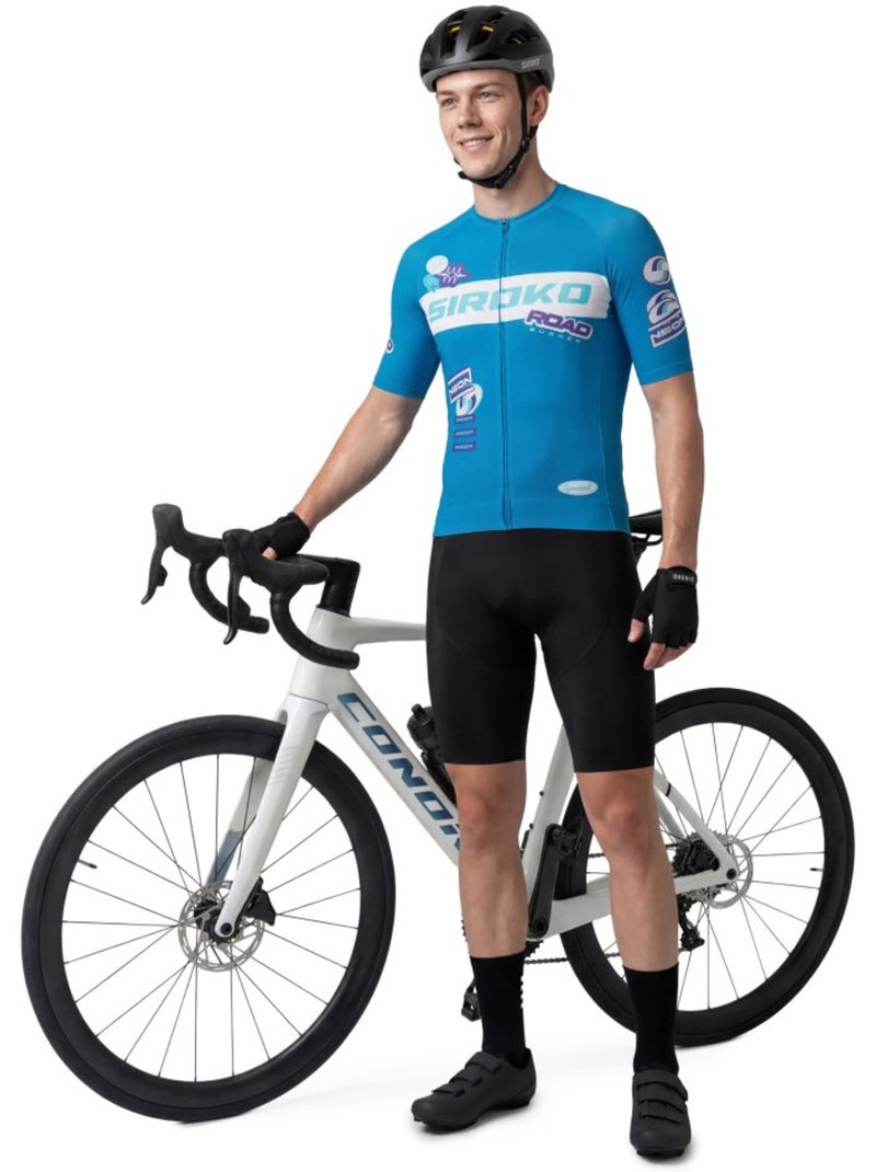 Maglia in rete da ciclismo a maniche corte da uomo ciclismo uomo m8 nrc Blu - Kiabi