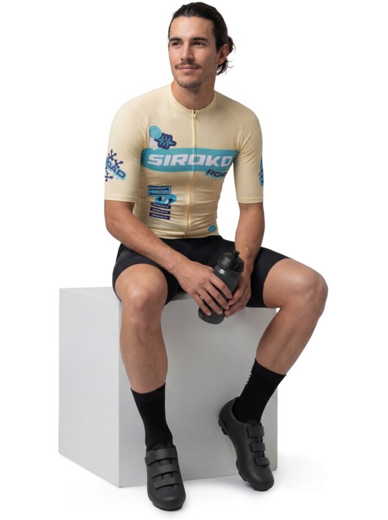 Maglia in rete da ciclismo a maniche corte da uomo ciclismo uomo m8 nrc Giallo - Kiabi