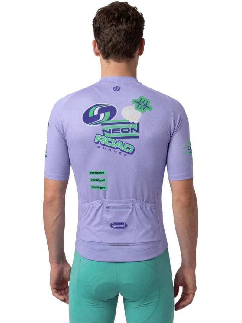 Maglia in rete da ciclismo a maniche corte da uomo ciclismo uomo m8 nrc Viola - Kiabi