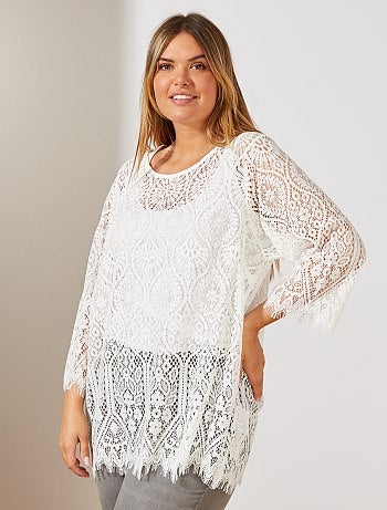 Maglia interamente pizzo - Kiabi